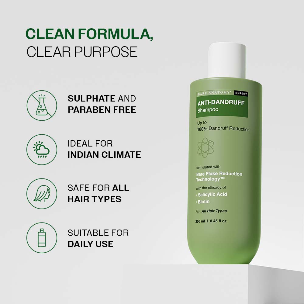 Bare Anatomy Anti-Dandruff Shampoo – 250 ml