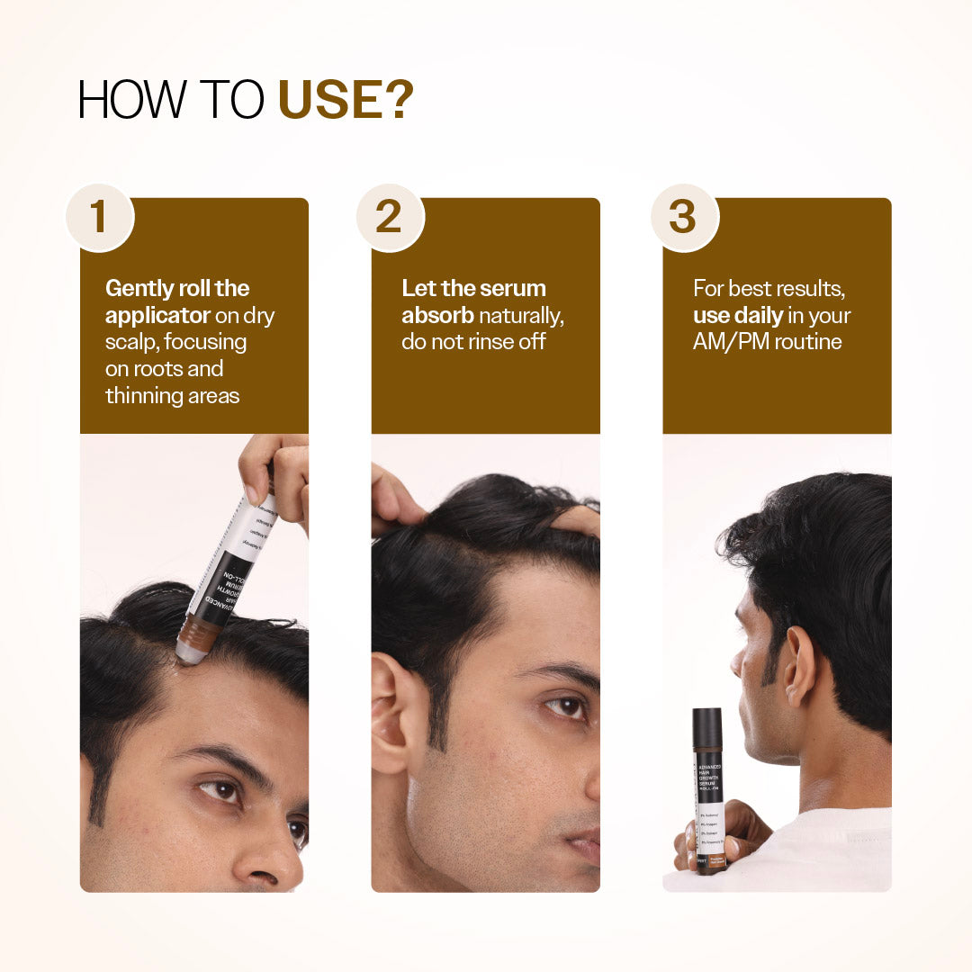 Bare Anatomy Hair Growth Serum Roll-On – 25 ml